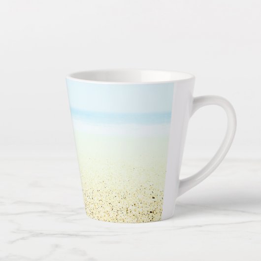 Tasse Latte Sable et mer Calme Côté (Droite)