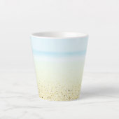 Tasse Latte Sable et mer Calme Côté (Devant)