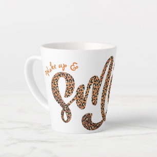 Tasse Latte Safari personnalisé Motivation du réveil et du s