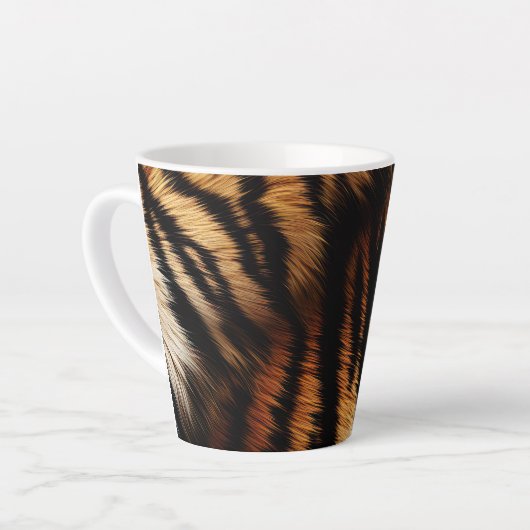 Tasse Latte Safari Tigre noir orange (Angle gauche)