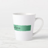 Tasse Latte Sage Green Ribbon Bow Noël (Droite)