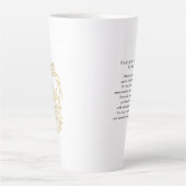 Tasse Latte Sagittaire d'or Astrologie Symbole zodiaque | Mono (Devant)