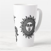 Tasse Latte Sagittaire — L'Archer par BurnsInHell (Angle droit)