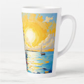Tasse Latte Sailboat at Sunset (Droite)