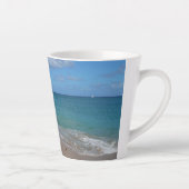 Tasse Latte Saint Lucia Beach Paysage tropical (Droite)