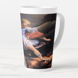 Tasse Latte Saint Michel l'Archange Quis ut Deus