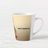Tasse Latte Saint Nicolas icône orthodoxe serbe des saints (Droite)