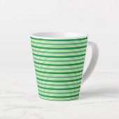 Tasse Latte Saint Patrick's Day Patern (Angle droit)