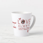 Tasse Latte Saint Valentin AMOUR TOUJOURS Photo Christian (Angle droit)