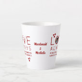Tasse Latte Saint Valentin AMOUR TOUJOURS Photo Christian (Devant)