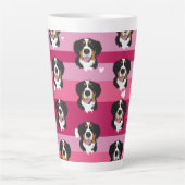 Tasse Latte Saint Valentin Bernese Mountain Dog (Devant)