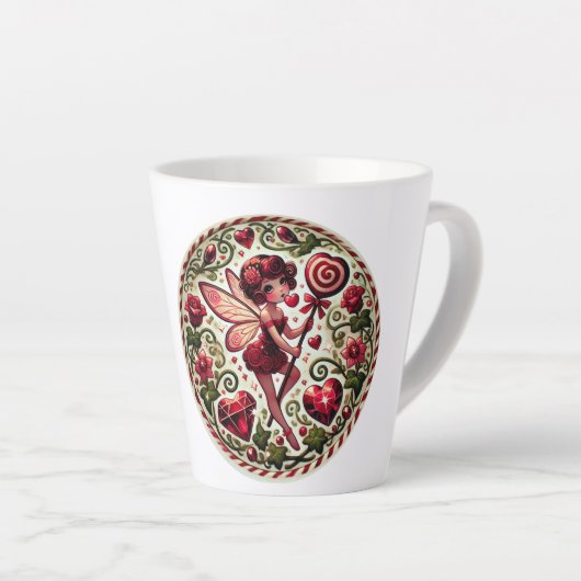 Tasse Latte Saint Valentin Fée (Angle droit)