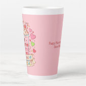 Tasse Latte Saint-Valentin Milkshake Personnalisé Mignon (Devant)