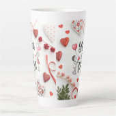 Tasse Latte Saint-Valentin "Toi & Moi" romantique (Devant)