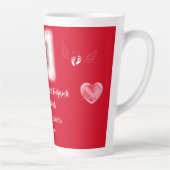 Tasse Latte Saint Valentin's Baby Loss Keepsaké bougie parfumé (Droite)