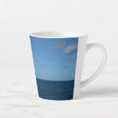 Tasse Latte Sainte-Lucie Horizon Océan Bleu (Droite)