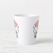 Tasse Latte Sakura Tree Cute Kawaii bunny Couple (Devant)