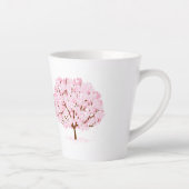 Tasse Latte Sakura Tree en pleine floraison - Elégant design d (Droite)