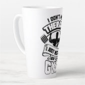 Tasse Latte Salle de sport (Angle gauche)