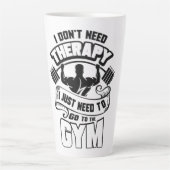 Tasse Latte Salle de sport (Devant)