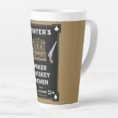 Tasse Latte Salon de la Frontière Américaine Cowboy (Angle droit)