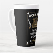 Tasse Latte Salon de la Frontière Américaine Cowboy (Angle gauche)