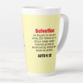 Tasse Latte salut (Angle droit)