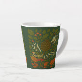 Tasse Latte Salutations de la saison des vacances d'automne et (Angle droit)