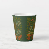 Tasse Latte Salutations de la saison des vacances d'automne et (Devant)