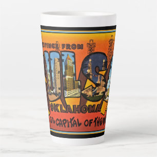 Tasse Latte Salutations de Tulsa