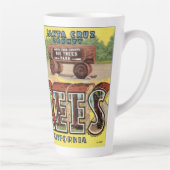 Tasse Latte Salutations des grands arbres de Père Noël Cruz (Droite)