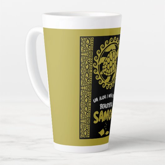 Tasse Latte Samoa île (Angle gauche)