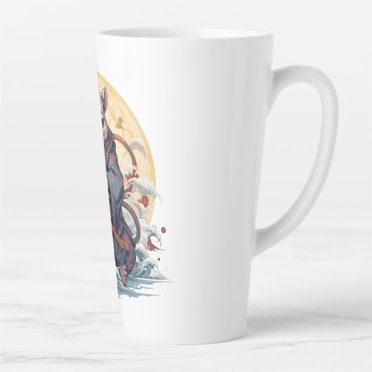 Tasse Latte Samurai Rat (Droite)