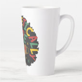 Tasse Latte Sans excuses Dope Black Girl Afro (Droite)