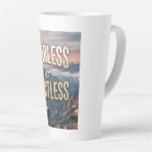 Tasse Latte Sans peur et sans limites (Angle droit)