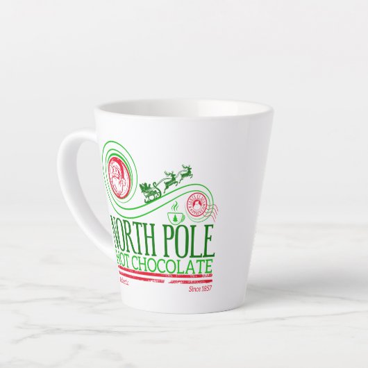 Tasse Latte Santa Clause Pôle Nord Chocolat chaud (Angle gauche)