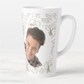 Tasse Latte  Santa Hat Basketball Reindeer Christmas Fun Sport (Droite)