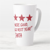 Tasse Latte Santa’s 5-Star Review - Christmas Design (Angle droit)