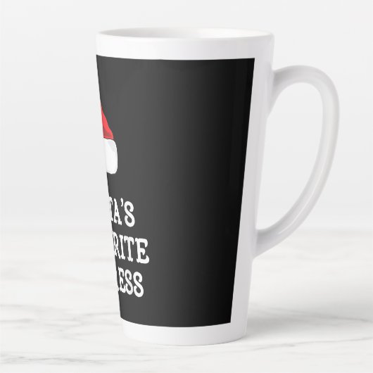 Tasse Latte Santas Actrice préférée Noël Actrice intérimaire (Droite)