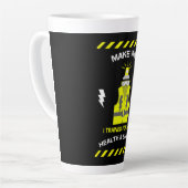 Tasse Latte Santé Et Sécurité Drôle | NEBOSH | Officier | (Angle gauche)