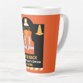 Tasse Latte Santé Et Sécurité Drôle | NEBOSH | Officier (Angle droit)