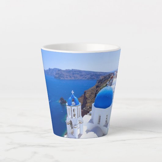 Tasse Latte Santorin (Devant)