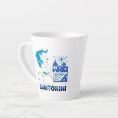 Tasse Latte Santorin Grèce.b (Angle gauche)