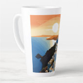 TASSE LATTE SANTORINI GRÈCE N° 1 (Angle gauche)