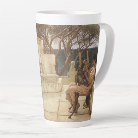 Tasse Latte Sappho et Alcaeus par Sir Lawrence Alma Tadema (Angle droit)