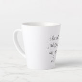 Tasse Latte Sarcastic Minimalist Introvert Humor (Angle gauche)