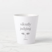 Tasse Latte Sarcastic Minimalist Introvert Humor (Devant)