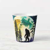 Tasse Latte Sasquatch pleine lune (Devant)