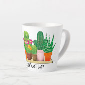 Tasse Latte Sassy Classy Cactus Plante Lady Aquarelle (Angle droit)