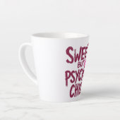 Tasse Latte Sassy Girly Humor with Pink Lips (Angle gauche)